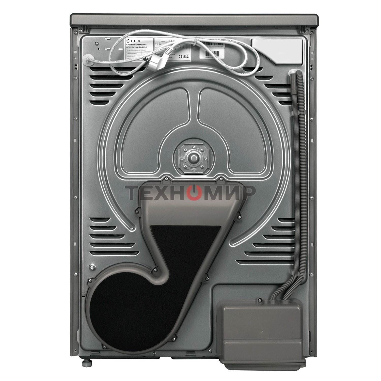 Сушильная машина LEX LDM12GrBlThD серый, 10 кг, сушка - конденсационная, программ - 16, 60 x 85 x 62 см