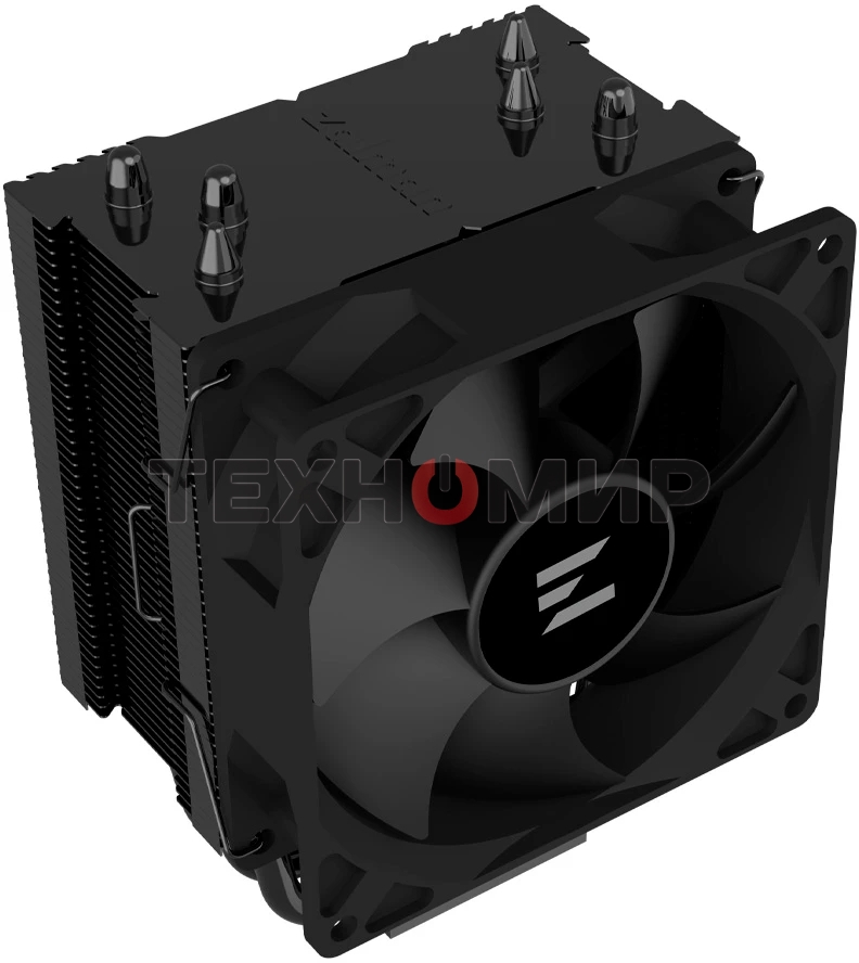 Кулер ZALMAN CNPS4X BLACK V2, 92мм FAN, 3 HEAT PIPES, 4-PIN PWM, 800-2000 RPM, 29DBA, HYDRO BEARING, LGA1851/1700, AM5/AM4, screw type installation