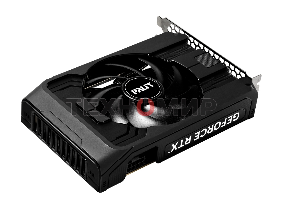 Видеокарта Palit GeForce RTX 5050 StormX OC, NVIDIA RTX 5050, 8 ГБ GDDR6, 128 бит, PCI-e 5.0, 1xHDMI, 3xDP, 2617 МГц