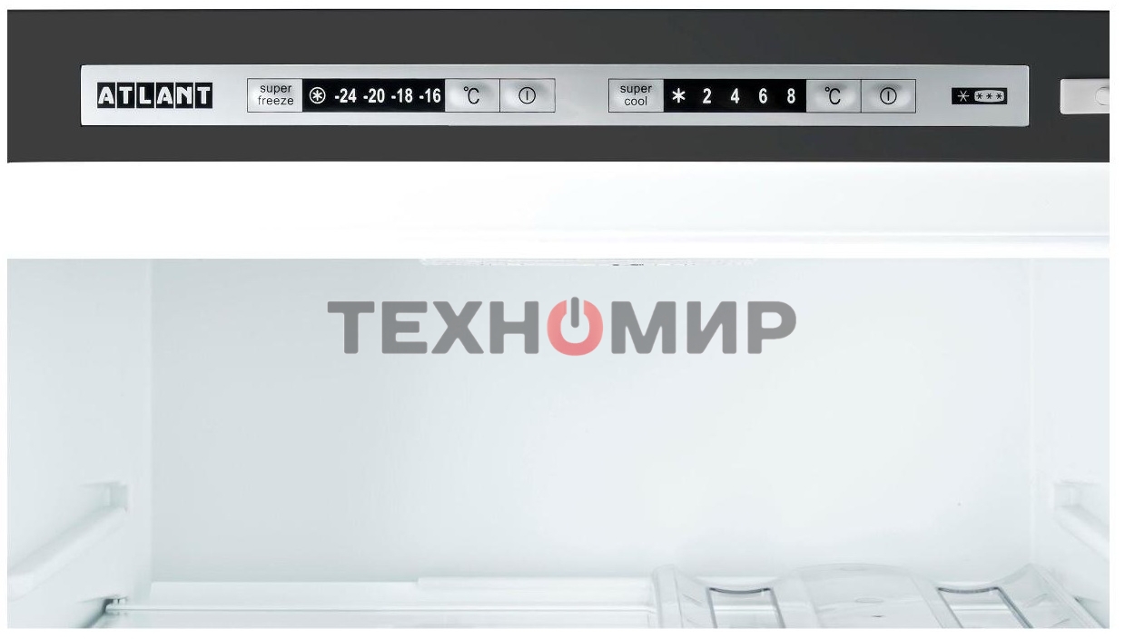 Холодильник Atlant ХМ 6624-189 серебристый двухкамерный 228/119 л морозилка снизу, капельная система
