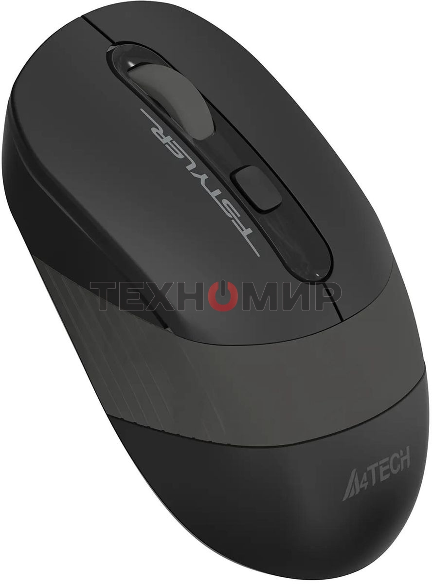 Мышь беспроводная A4Tech Fstyler FG10S черный/серый, 2000 dpi, радиоканал, USB, кнопки - 4