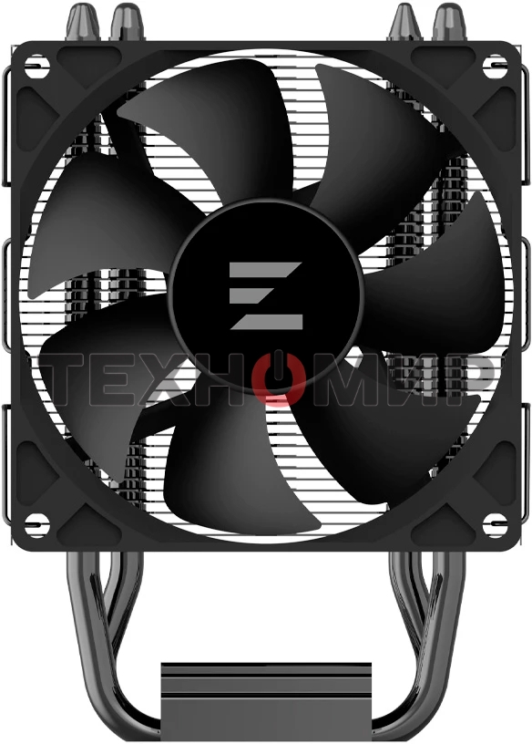 Кулер ZALMAN CNPS4X BLACK V2, 92мм FAN, 3 HEAT PIPES, 4-PIN PWM, 800-2000 RPM, 29DBA, HYDRO BEARING, LGA1851/1700, AM5/AM4, screw type installation