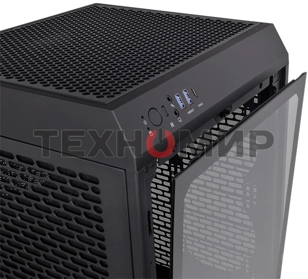 Компьютерный корпус Thermaltake The Tower 200 черный без БП miniITX 11x120мм 5x140мм 2xUSB 3.0 audio bott PSU
