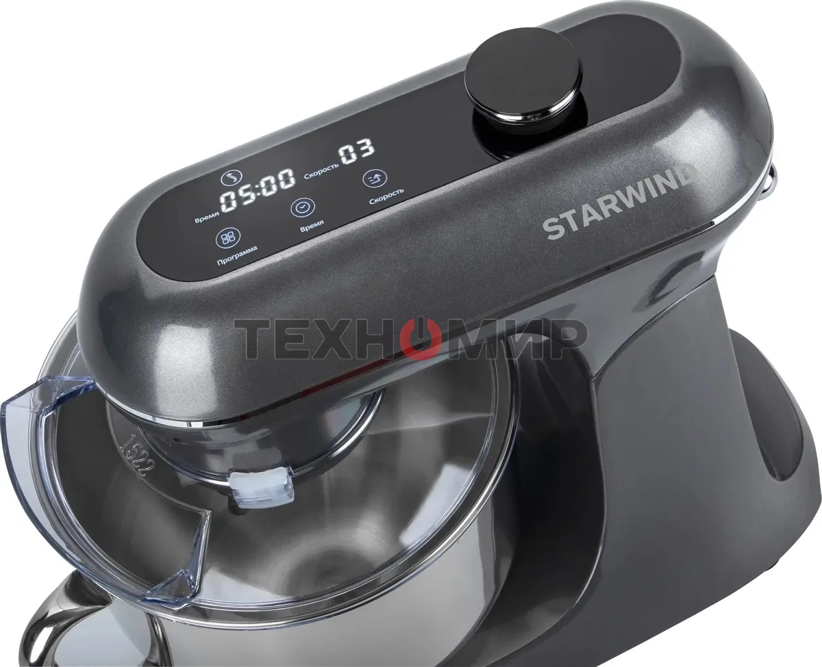 Миксер планетарный Starwind SPM4171 1200 Вт, серебристый