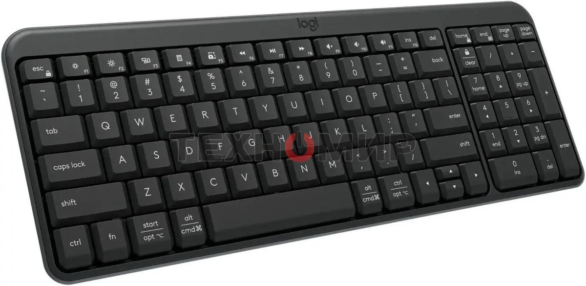 Клавиатура Logitech K250 беспроводная, Bluetooth, серый