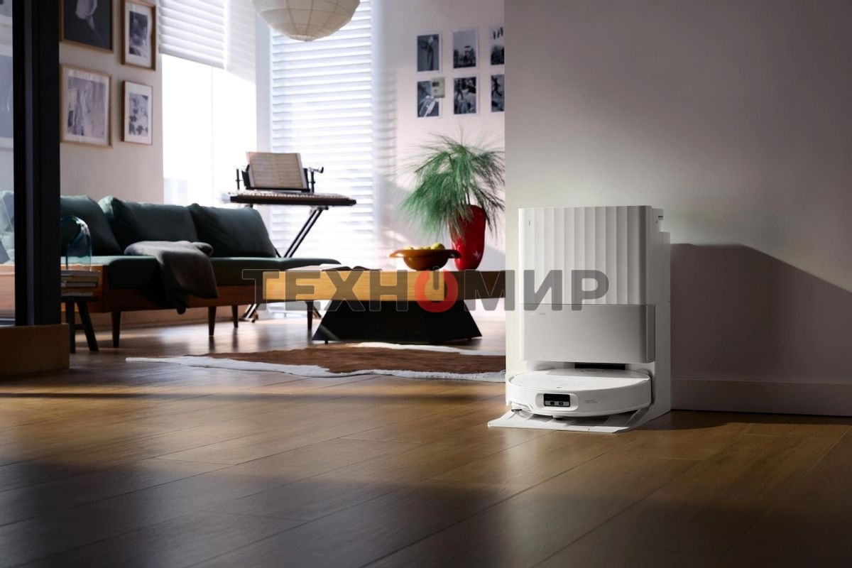 Пылесос-робот Roborock Qrevo EdgeT 60Вт белый (в компл.:1мешок)