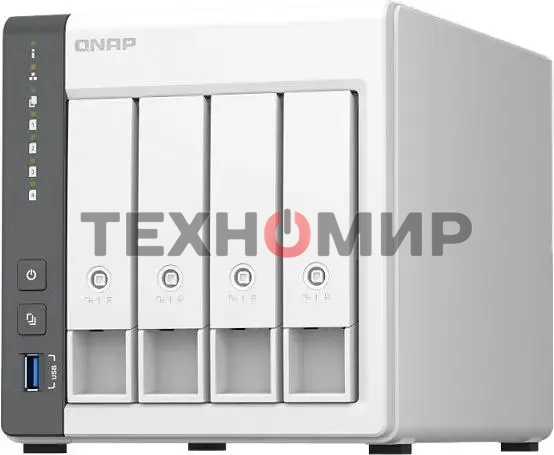 Сетевое хранилище NAS Qnap D4 (REV. C) 4-bay настольный Cortex-A55 RK3568B2