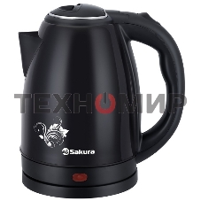 Чайник электрический Sakura SA-2134BK 1.8 л, 1800 Вт, черный