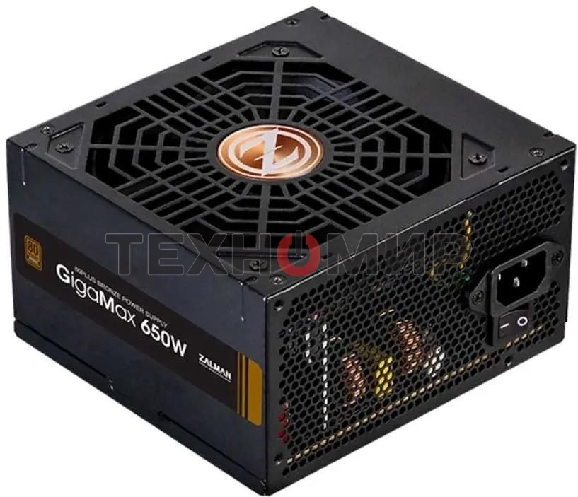 Блок питания Zalman ZM650-GVII Retail, 650Вт, 80 PLUS Bronze, 120мм, черный