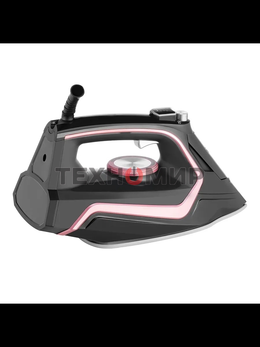 Утюг Centek CT-2313 розовый/черный, 2400 Вт, 50 г/мин, 185 г/мин, 350 мл