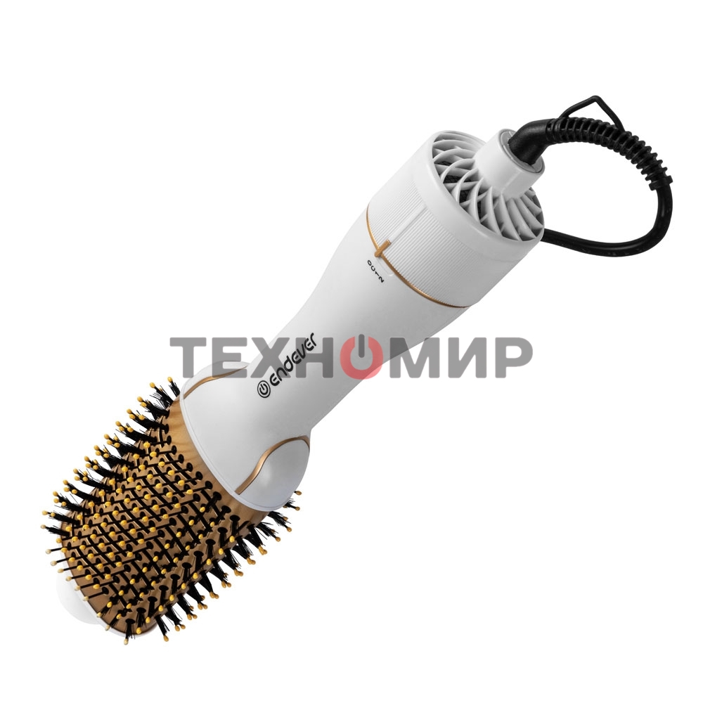Стайлер Endever Aurora-500 Мощность 1200 Вт, белый, 3 режима температуры и скорости, керамическое покрытие