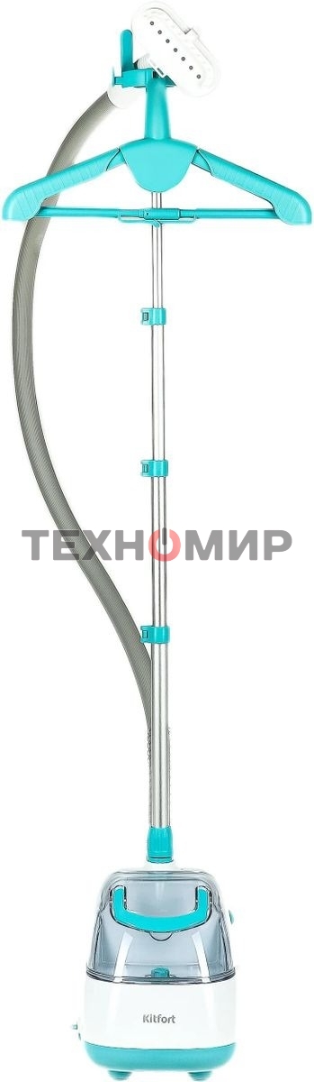 Отпариватель Kitfort КТ-957 белый/бирюзовый, 1500 Вт, 25 г/мин, 1900 мл