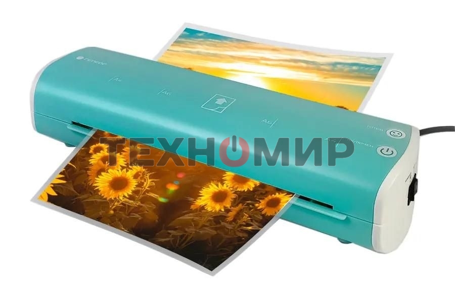 Ламинатор Гелеос ЛМ-А4МСБ синий/белый A4 (75-125мкм) 30см/мин (2вал.) хол.лам. лам.фото