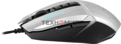 Мышь проводная A4Tech Bloody W60 Max серый/черный, 10000 dpi, USB, кнопки - 10