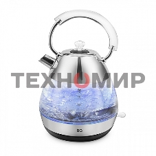 Чайник электрический BQ KT1737G стальной. Чайник, Мощность: 2200 Вт, Объем: 1.7 л
