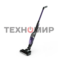 Пылесос вертикальный Tefal TY1238WO серый/фиолетовый, питание от аккумулятора, 145 Вт, уборка сухая, пылесборник 0.4 л, работа от АКБ max 40 мин.