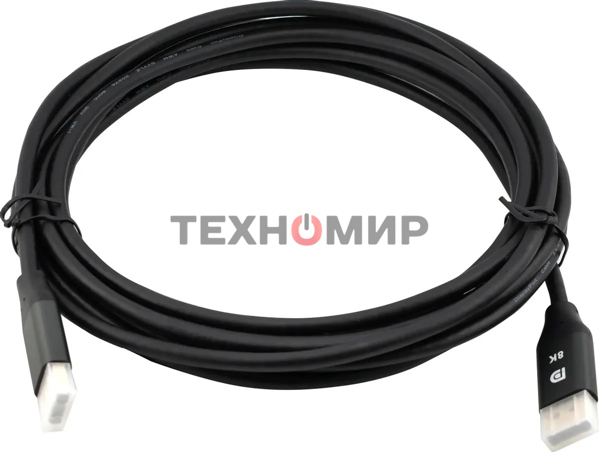 Кабель аудио-видео Cactus CS-DP-DP-1.4-5 DisplayPort (m)/DisplayPort (m) 5м. позолоч.конт. черный