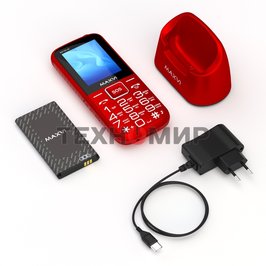 Мобильный телефон Maxvi B21ds up красный