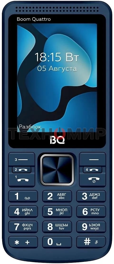 Мобильный телефон BQ 2455 Boom Quattro синий
