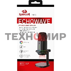 Игровой стрим микрофон Redragon Echowave GM305 USB,омнидир/кардиоид,подсветка_1