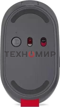 Мышь беспроводная Lenovo Go серый, 2400 dpi, радиоканал, USB-C, кнопки - 3