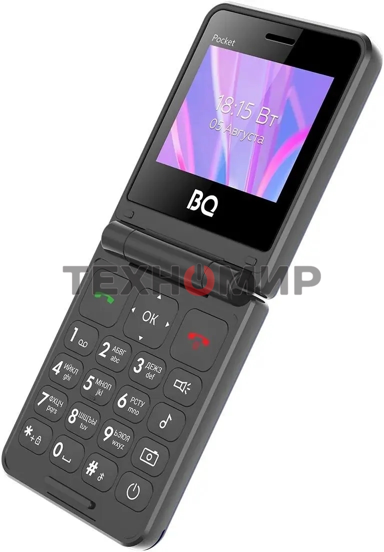 Мобильный телефон BQ 2456 Pocket черный