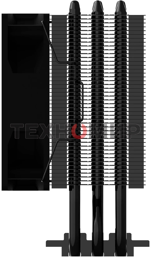 Кулер ZALMAN CNPS4X BLACK V2, 92мм FAN, 3 HEAT PIPES, 4-PIN PWM, 800-2000 RPM, 29DBA, HYDRO BEARING, LGA1851/1700, AM5/AM4, screw type installation