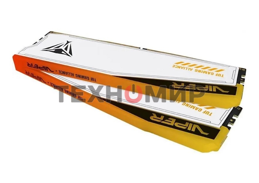 Оперативная память Patriot Viper Elite 5 TUF Gaming, DDR5, 48GB (2x24 GB), 6000 MHz, CL36, DIMM, радиатор, RGB, белый