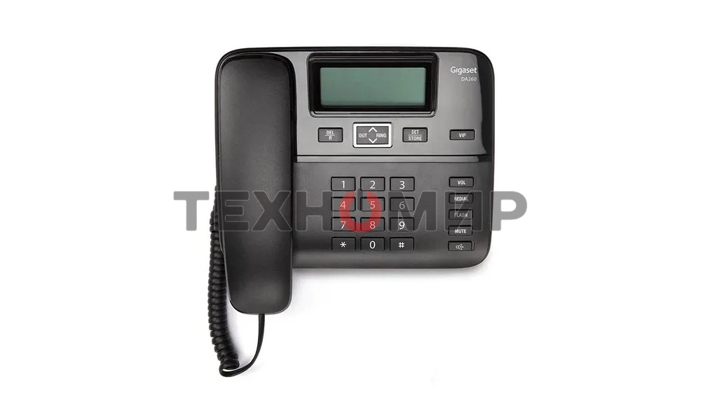 Телефон проводной Gigaset DA260 черный