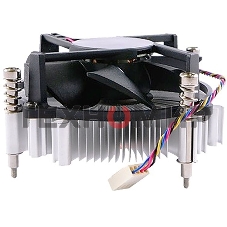 Кулер для процессора ADVANTECH 1960053207N001 серебристый, 120 мм, алюминий/медь, 4400 об/мин, 3 pin, 65 Вт, 46 мм