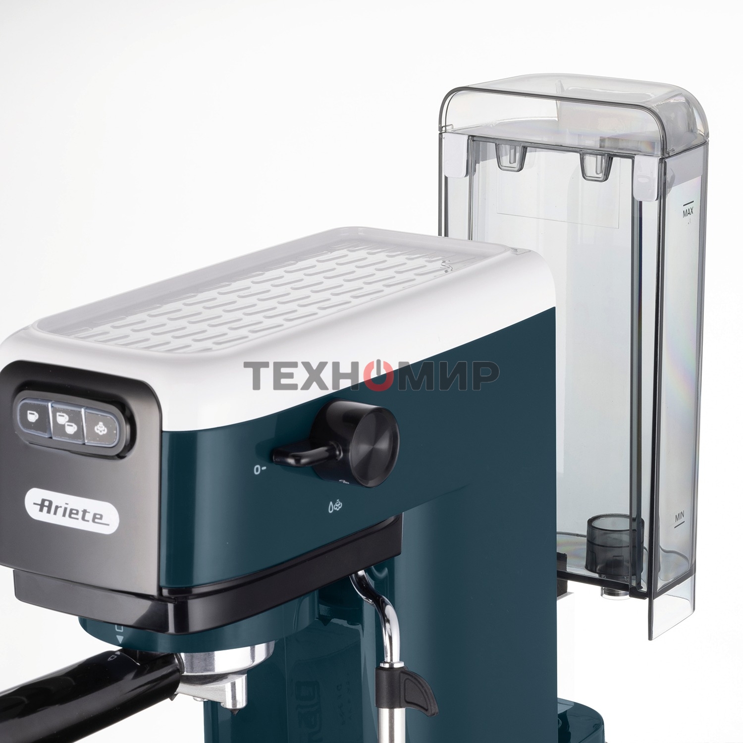 Кофеварка рожковая Ariete 00M139911AR0 маренго/белый, молотый/капсулы, 1,1 л, 1300 Вт 15 бар