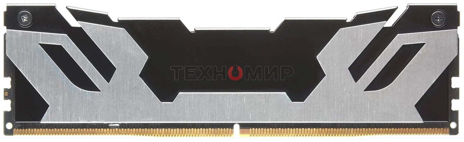 Оперативная память Kingston Fury Renegade, DDR5, 32GB (2x16GB), 6400MHz, CL32, DIMM, с радиатором, серебристый/черный