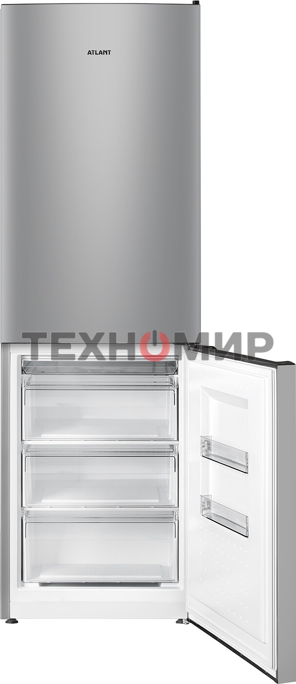 Холодильник Atlant XM 6621-189 серебристый двухкамерный 205/119 л морозилка снизу, капельная система
