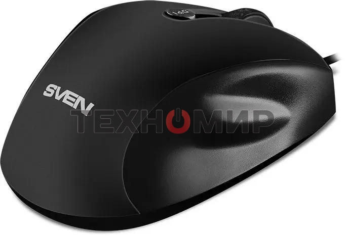 Мышь проводная SVEN RX-113 черный, 2000 dpi, USB, кнопки - 6