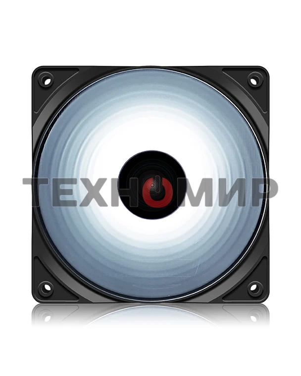 Вентилятор для корпуса DEEPCOOL RF120W DP-FLED-RF120-WH черный 120мм 1300rpm 22db 4-pin