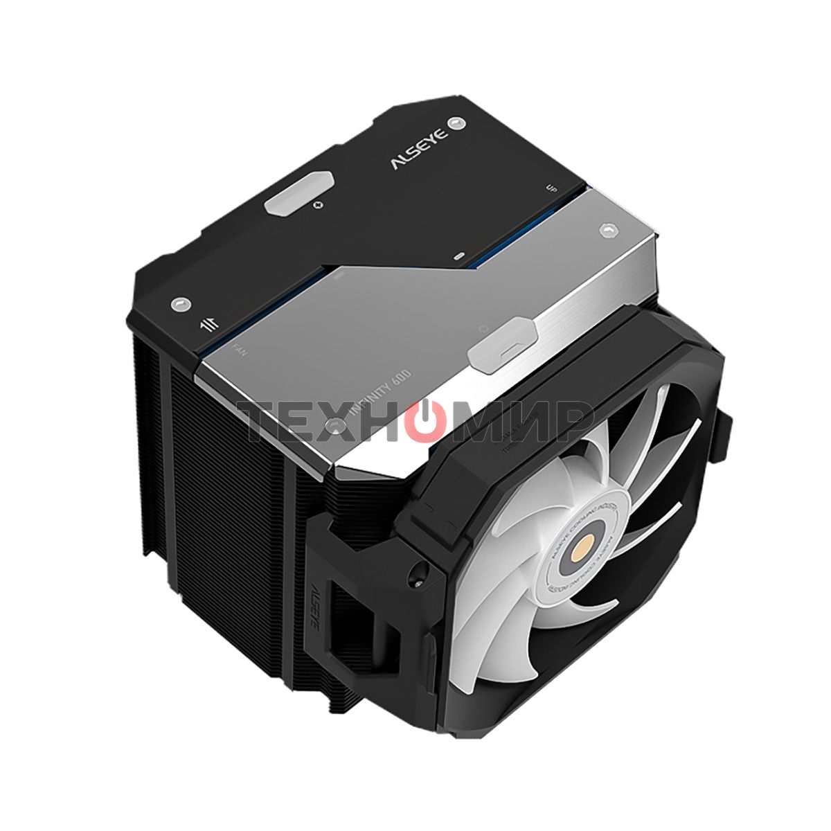 Кулер для процессора Alseye i600-B черный, 120 мм, алюминий/медь, 2300 об/мин, 37.8 дБ, 4 pin, 265 Вт, 160 мм