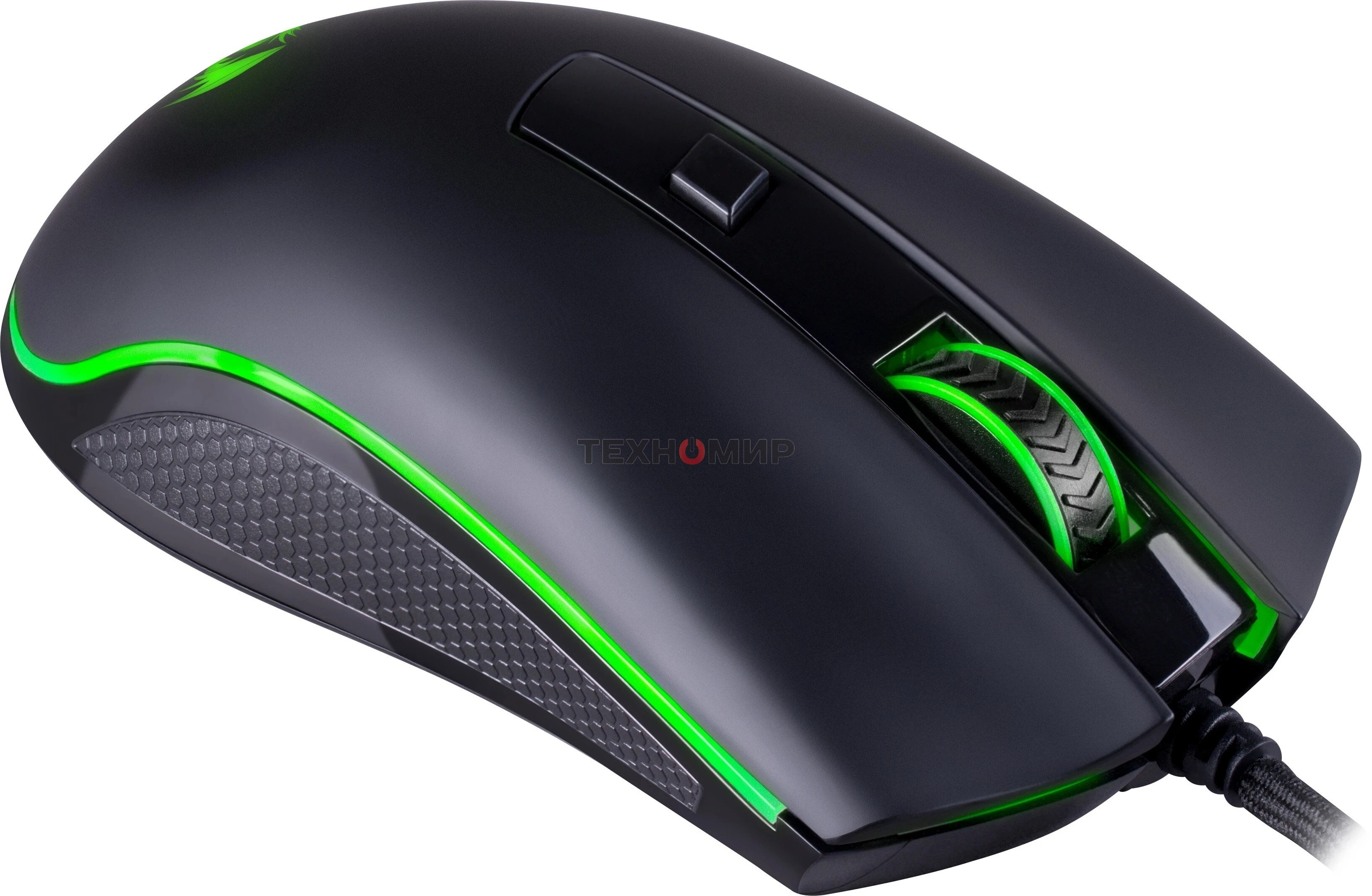 Мышь проводная Redragon Cypher, черный, 12800 dpi, USB, кнопки - 7