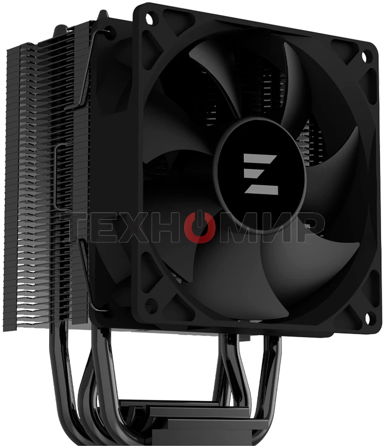 Кулер ZALMAN CNPS4X BLACK V2, 92мм FAN, 3 HEAT PIPES, 4-PIN PWM, 800-2000 RPM, 29DBA, HYDRO BEARING, LGA1851/1700, AM5/AM4, screw type installation
