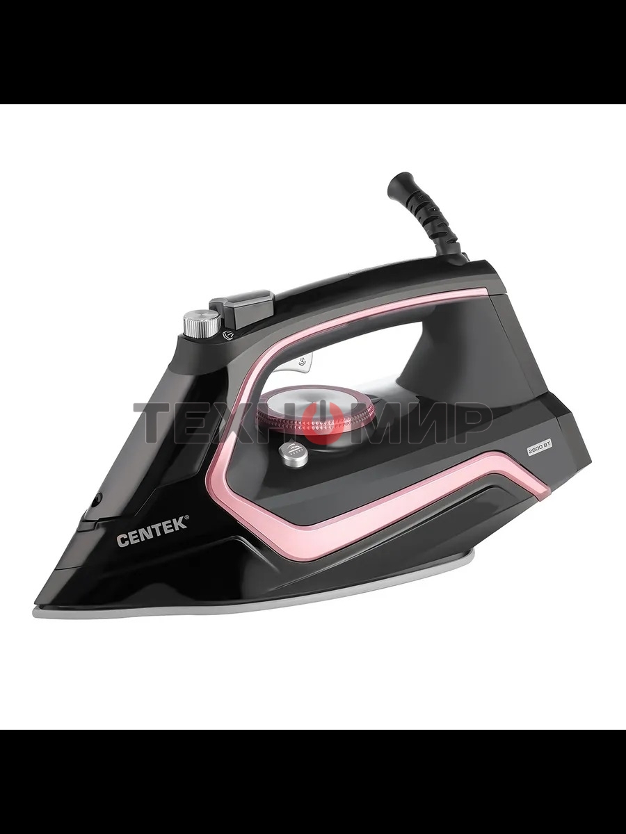 Утюг Centek CT-2313 розовый/черный, 2400 Вт, 50 г/мин, 185 г/мин, 350 мл