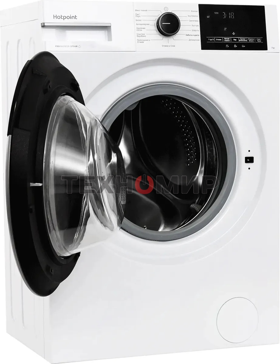 Стиральная машина Hotpoint WSH 7291 VWX белый загрузка фронтальная 7 кг, 1200 об/мин., класс: А