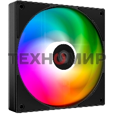Вентилятор для корпуса ID-COOLING AS-140-ARGB-K черный, 140 мм, 1800 об/мин, 24.9 дБ, 4 pin