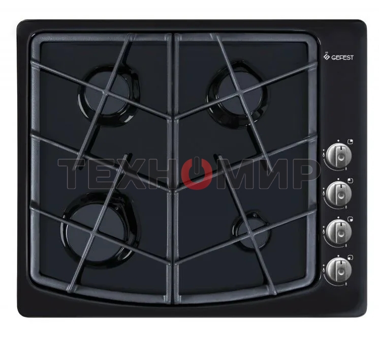 Газовая варочная панель Gefest СН 1211 К3 черный