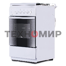 Газовая плита Flama FG 2411 W белый, конфорок 4 шт, духовка 50 л, 50 см x 85 см x 60 см