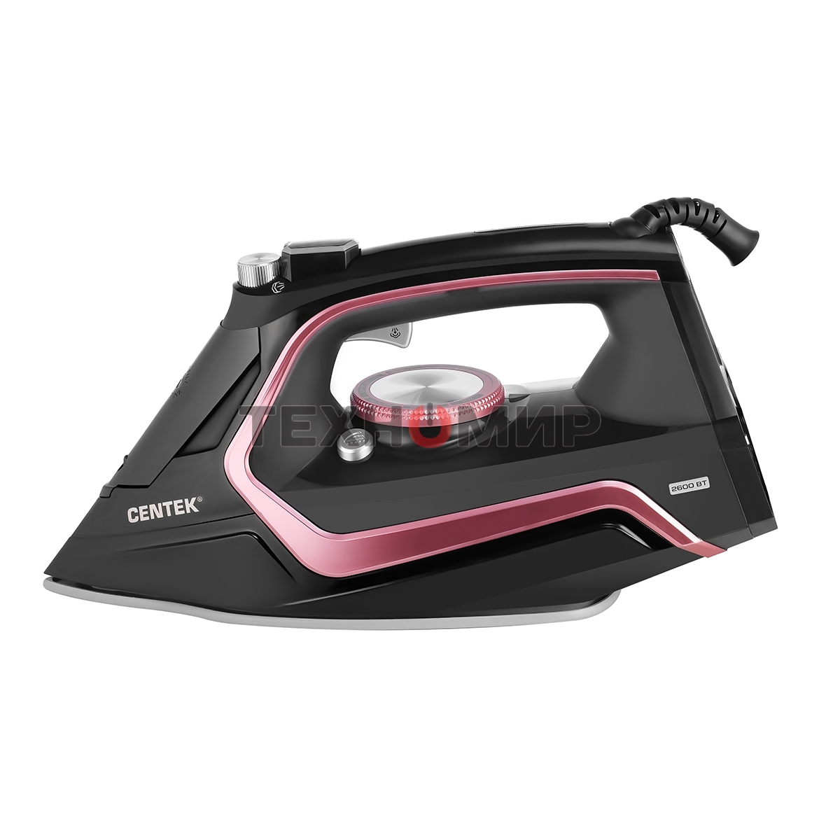 Утюг Centek CT-2313 розовый/черный, 2400 Вт, 50 г/мин, 185 г/мин, 350 мл