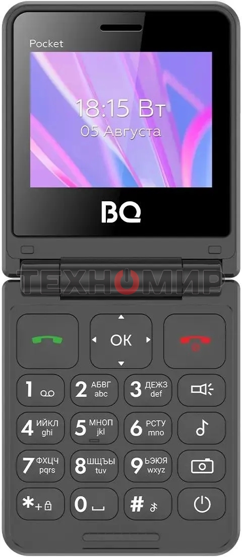 Мобильный телефон BQ 2456 Pocket черный