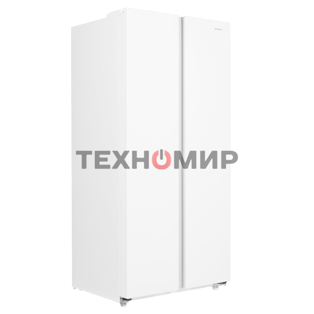 Холодильник Maunfeld MFF177NFWE белый двухкамерный 263/170л морозилка сбоку, No Frost, Side by Side