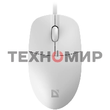 Мышь проводная Defender Azora MB-241 белый, 1200 dpi, USB, кнопки - 3