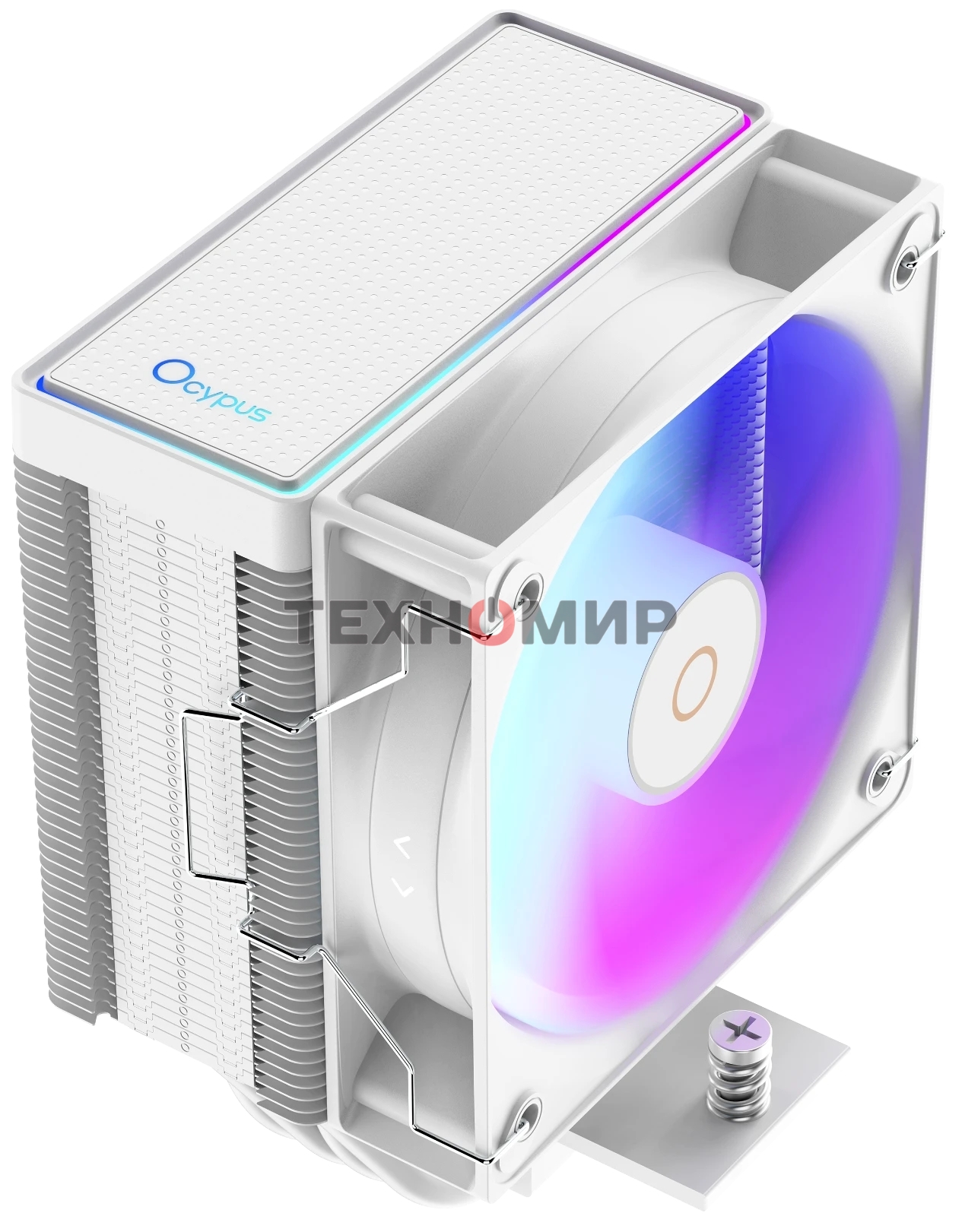 Кулер для процессора Ocypus Gaммa A40 WH ARGB Gaммa-A40-WH1AAWN00X-GL белый 100мм алюминий+медь 29,5db 4-pin 200W 133мм