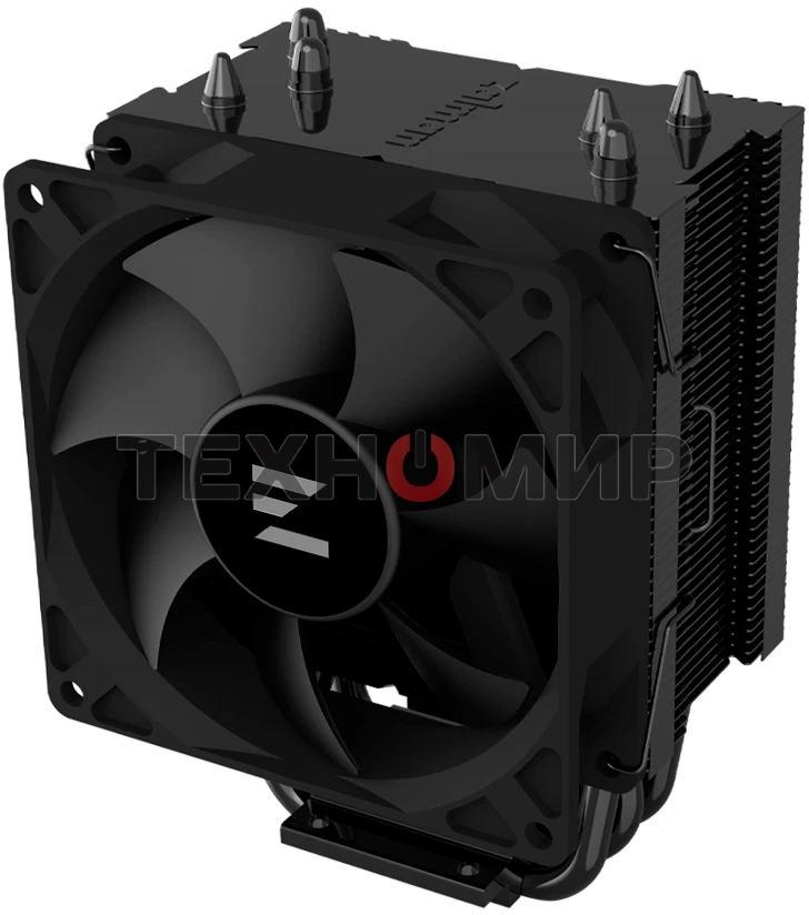 Кулер ZALMAN CNPS4X BLACK V2, 92мм FAN, 3 HEAT PIPES, 4-PIN PWM, 800-2000 RPM, 29DBA, HYDRO BEARING, LGA1851/1700, AM5/AM4, screw type installation
