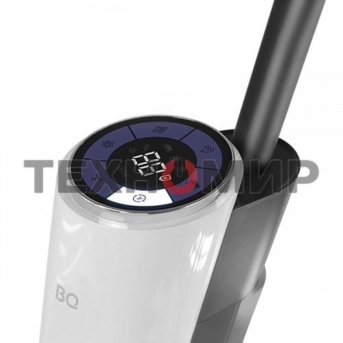 Моющий пылесос вертикальный BQ VCA1002W белый, питание от аккумулятора, 200 Вт, уборка влажная и сухая, пылесборник 0.75 л, бак для жидкости 0.85 л, работа от АКБ max 45 мин